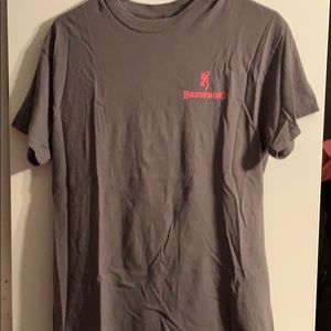 Gray and Pink Browning shirt